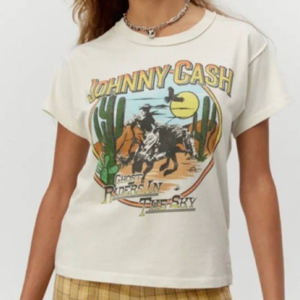 Letluv Anthropologie Johnny Cash Graphic T-Shirt never worn!
